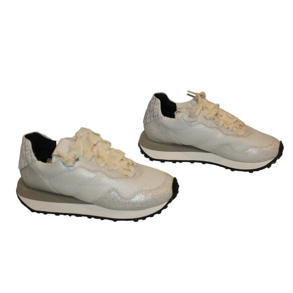 NIB P448 WOMEN'S CANCUN LACE UP LOW TOP SNEAKERS WHITE US‎ 10 EU 40 - Picture 6 of 7
